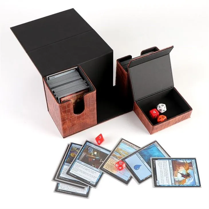 Leather Storage Game Tcg Deck Cards Box 5