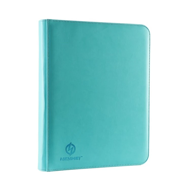 Zipper Double Sided Pockets Card Binder